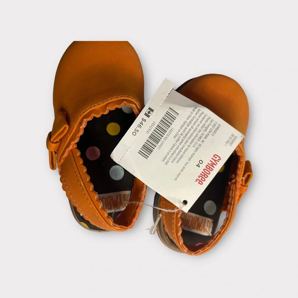 Gymboree Vintage 2007 Orange Platform Clogs - Picture 3 of 5